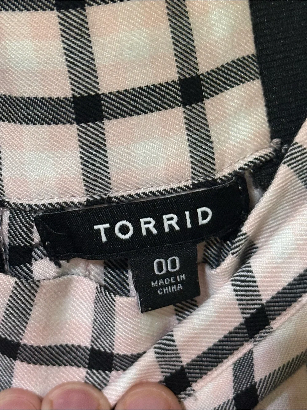 TORRID Black, Pink & White Plaid Circle Skirt